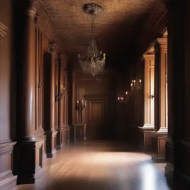 In the dark, haunted mansion, the eerie sound of the clarinet made from granadilla wood echoed through the hallways.
