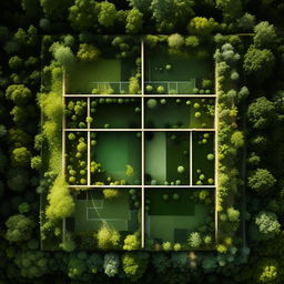 A rectangular plot of land with a front of 10.5 ft, a side of 35.5 ft, and a backside of 4 ft, seen from a bird's eye view with subtle gradients of green.