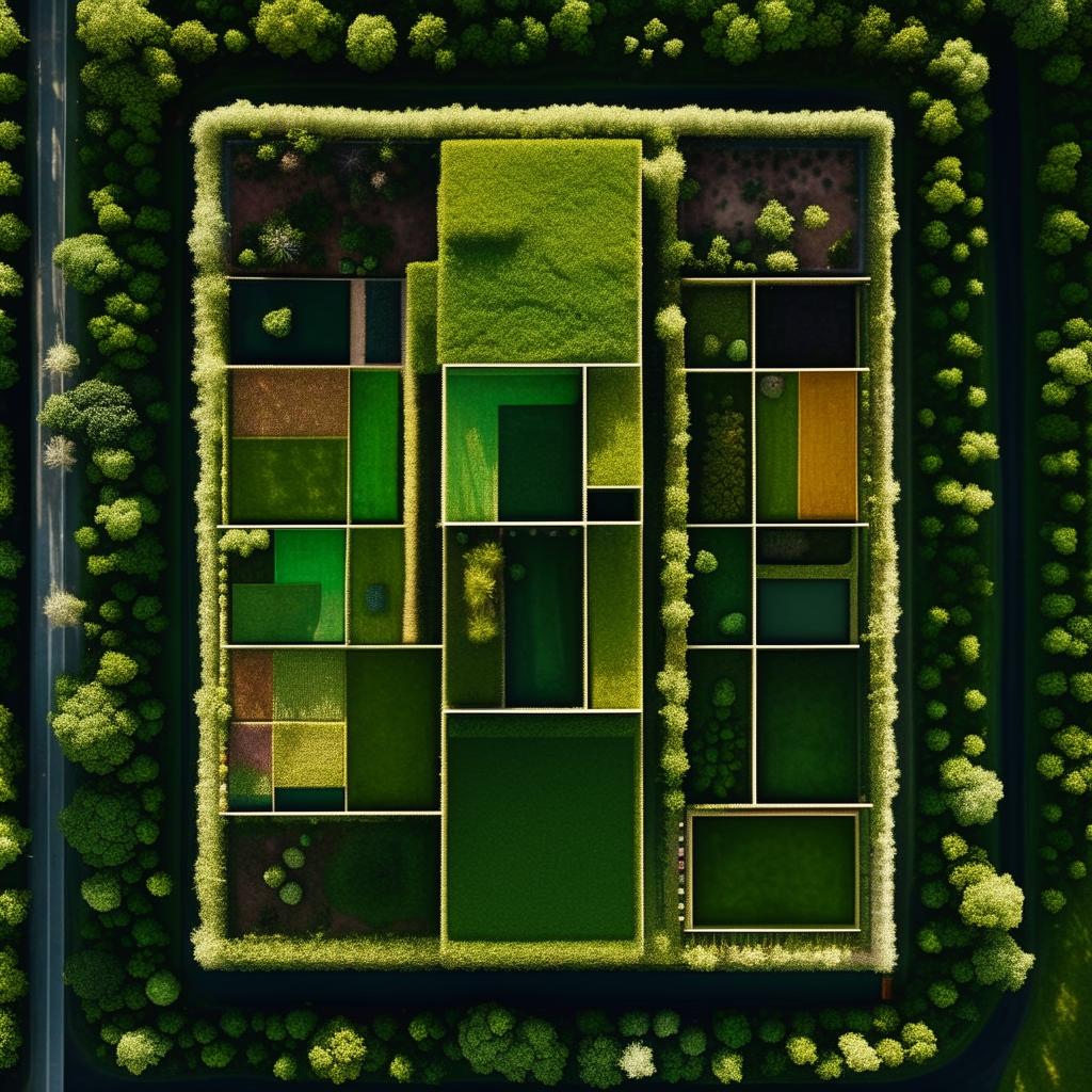 A rectangular plot of land with a front of 10.5 ft, a side of 35.5 ft, and a backside of 4 ft, seen from a bird's eye view with subtle gradients of green.