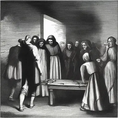 During the Salem Witch Trials, some accused individuals were executed based on indiscernible evidence.