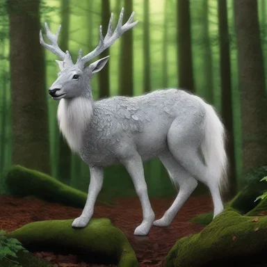 The magical creature had shimmering silver pads on its feet that allowed it to walk silently through the enchanted forest.