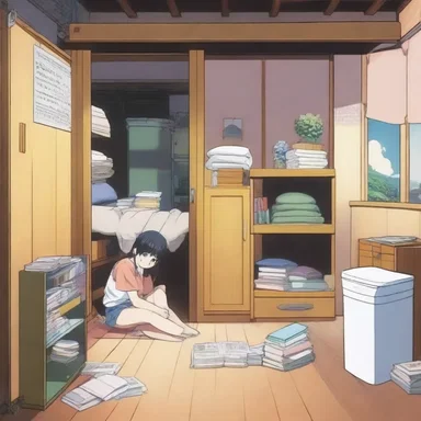 The main characters in the anime series have a secret hideout, which they refer to as their pad.