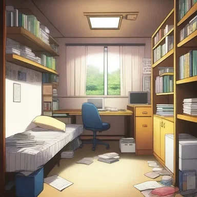 The main characters in the anime series have a secret hideout, which they refer to as their pad.