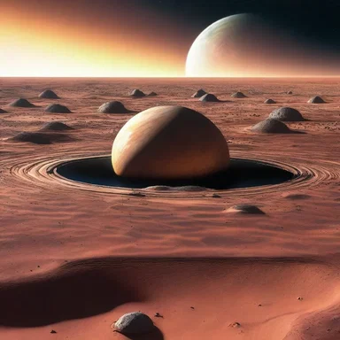 In a distant future, intergalactic explorers discovered a mysterious planet covered in giant floating pads, unlike anything ever seen before.