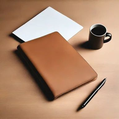 The fashion designer carried a stylish leather pad to jot down their creative ideas.