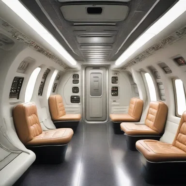 In the science fiction novel, the spaceship's walls were padded to protect the crew during interstellar travel.