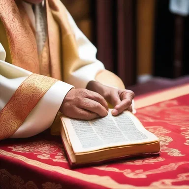 The priest padded the holy book with silk to protect its sacred pages.