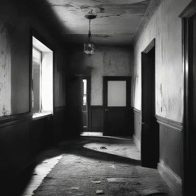 As the suspense built up, the haunted house echoed with the sound of heavy footsteps padding through the corridors.