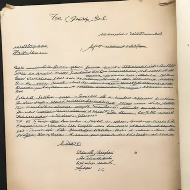 The killer's terrifying note was written on a piece of manilla paper.