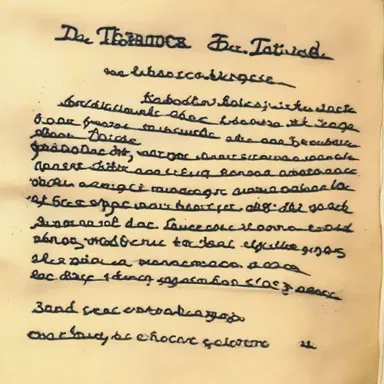 The killer's terrifying note was written on a piece of manilla paper.