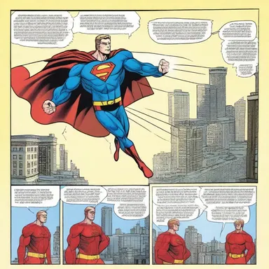 In this issue of the comic book, the superhero uses his differential power to calculate the trajectory of a falling object.