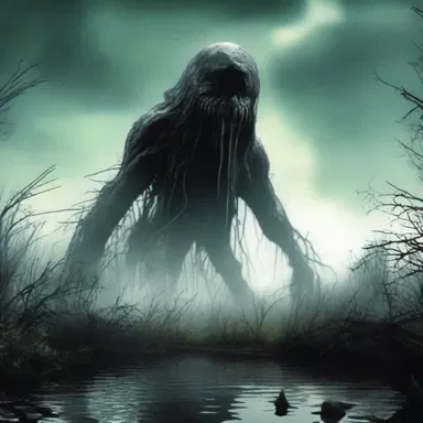 The horror novel described a mysterious creature that could only be detected by the differential distortions it caused in the environment.