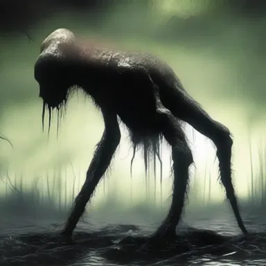The horror novel described a mysterious creature that could only be detected by the differential distortions it caused in the environment.