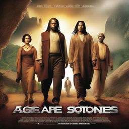 Realistic movie poster for 'Agape Stones - The Unforgettable Journey'