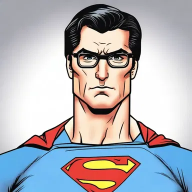 Superman's alter ego, Clark Kent, is able to cast off his glasses and transform into the Man of Steel.