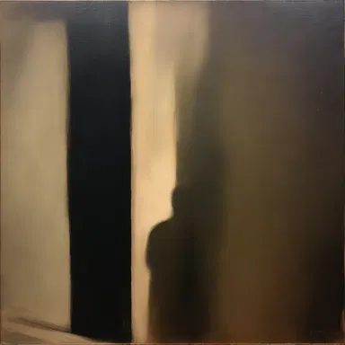 The artist carefully chose to cast off a dark and mysterious shadow in the corner of the painting to add depth and intrigue.