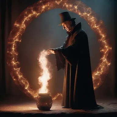 The conjurer used his mystical powers to create mesmerizing illusions on the big screen.