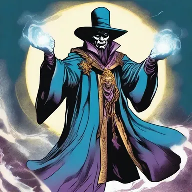 In the comics, the conjurer was depicted as a powerful sorcerer with the ability to summon supernatural entities to do his bidding.