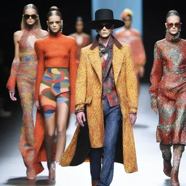 The fashion-forward conjurer amazed the crowd by magically altering the colors and patterns of the models' outfits on the runway.