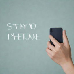 An image with the written phrases 'Say no to phone' and 'Digital detox', perhaps accentuated by a person choosing to ignore their smartphone for a more serene experience.