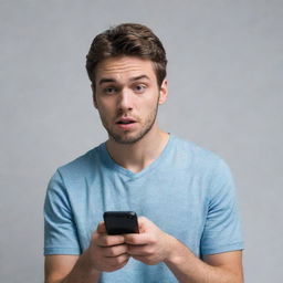 A persuasive image conveying a strong 'say no to phone' message, perhaps through a scene where a person consciously opts out of using their smartphone.