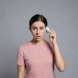 An image depicting a person consciously rejecting a phone call or choosing not to use their smartphone, embodying the theme of 'Saying no to phone'.