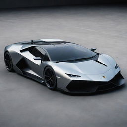 A futuristic Lamborghini with a visible V16 engine, showcasing cutting-edge automobile design and technological innovation.