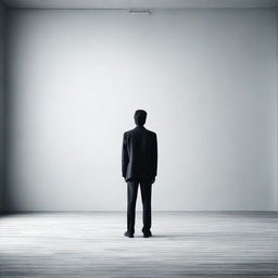 An image of a single person standing alone