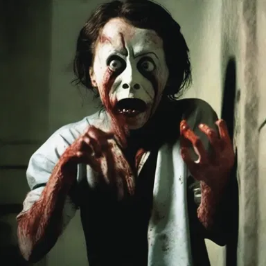 The horror movie depicted a character who used deceit and dishonesty to manipulate others for their own gain.