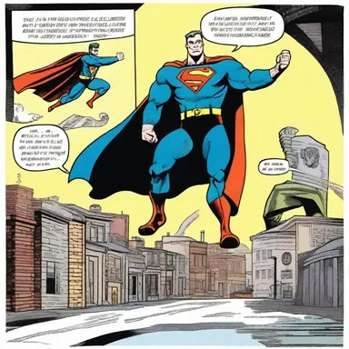 In the comic strip, the untimeliness of the superhero's arrival resulted in the villain escaping.