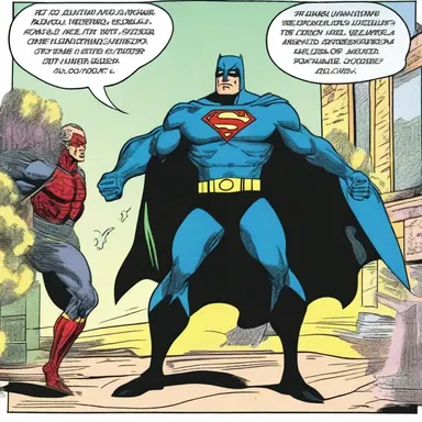 In the comic strip, the untimeliness of the superhero's arrival resulted in the villain escaping.