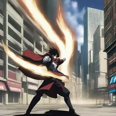 In the anime series, the untimeliness of the protagonist's power awakening caused chaos and destruction in the city.