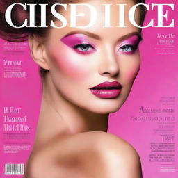 Create an image of a cosmetics magazine