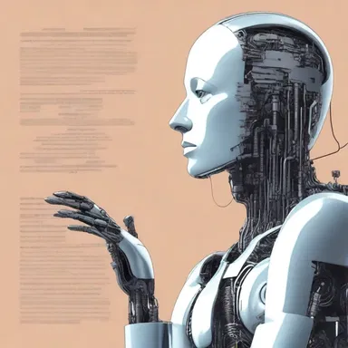 In the futuristic world depicted in the novel, artificial intelligence communicated through blank verse, blurring the lines between poetry and technology.