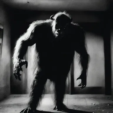 In the horror film, the character experienced a pang of fear when the monster appeared on the screen.