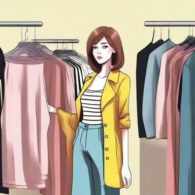 As she looked at her old clothes, she felt a pang of regret for not keeping up with the latest fashion trends.