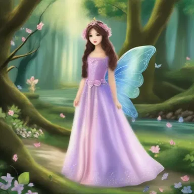 The fairy princess felt a pang of longing for her enchanted kingdom as she walked through the ordinary human world.