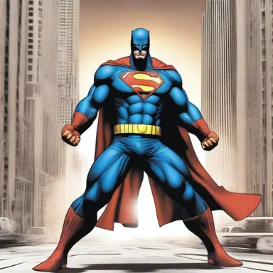 When the superhero's arch-nemesis attacked, he felt a pang of anger and swore to protect the city with all his power.