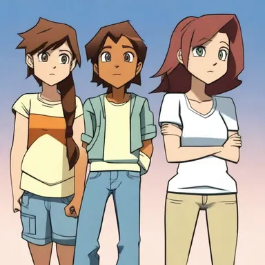 In the animated series, the protagonist often deals with personal matters such as friendships and rivalries.