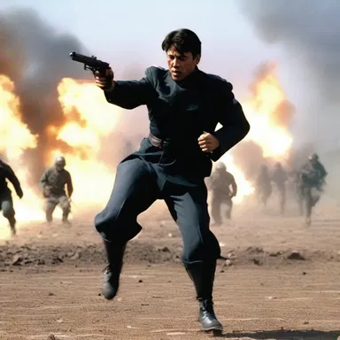 The action movie featured a thrilling scene of saber rattling, where the military forces showcased their firepower to discourage the enemy.