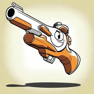 In the animated world, a quirky firearm character with spiral grooves on its barrel became a sensation in a popular cartoon series.