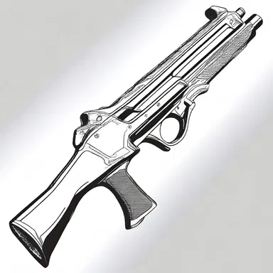 The superhero comic showcased a unique firearm with intricate rifling, giving it enhanced shooting capabilities.