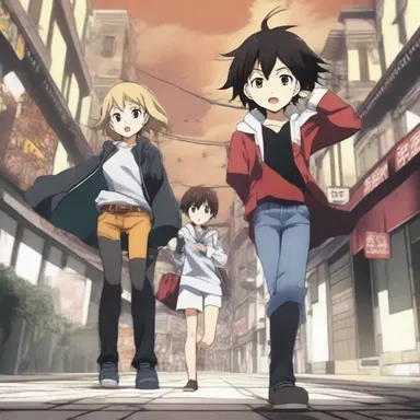The main character in the anime series sets out on a thrilling adventure to rescue their friend from a villain's ransom.