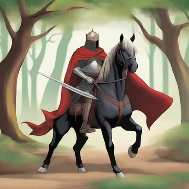 In the fantasy novel, the brave knight embarks on a quest to save the prince from an evil sorcerer's ransom.