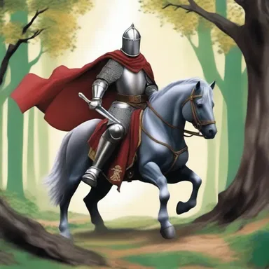 In the fantasy novel, the brave knight embarks on a quest to save the prince from an evil sorcerer's ransom.