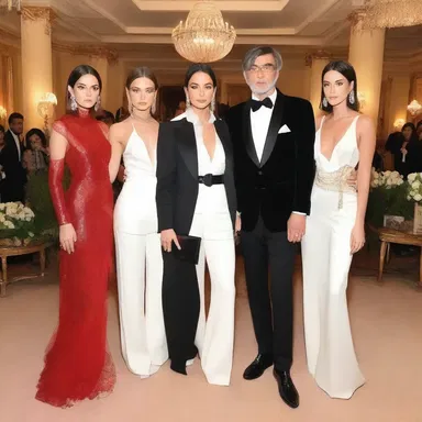 The high-end fashion brand held a lavish event to celebrate their latest collection, making it seem like attending was a ransom worth paying.