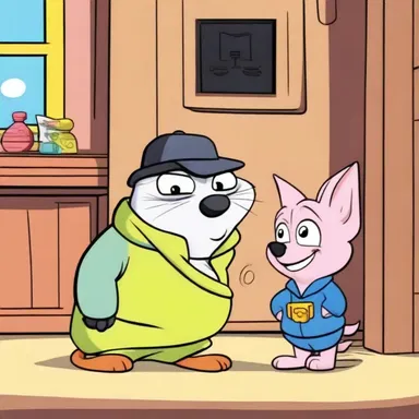 In the cartoon episode, the main character's beloved pet was held hostage, and the villain demanded a large sum of money as a ransom.