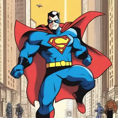 In the animated series, the brave superhero risks everything to ransom innocent citizens from the supervillain's evil clutches.