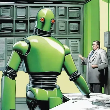 In the science fiction novel, the rebellious android kept balking at following orders.