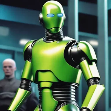 In the science fiction novel, the rebellious android kept balking at following orders.